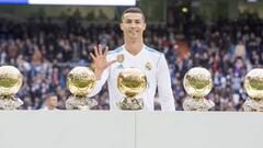 Cristiano Ronaldo ofreció su quinto Balón de Oro a la afición