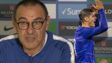 La particular crítica de Sarri a Morata tras su doblete