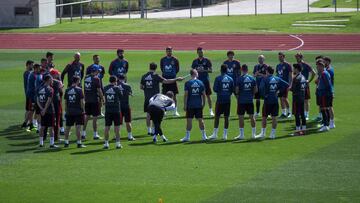 Nacho, la gran novedad en el entrenamiento de la Selección