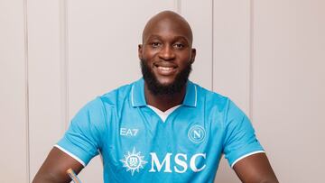 Lukaku, nuevo jugador del Nápoles.