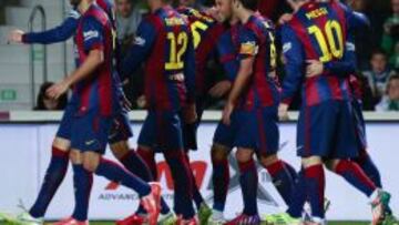 Los azulgrana sumaron otra victoria, y por goleada, el sábado en Elche.