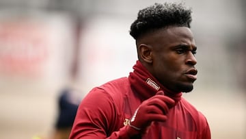 Duván Zapata durante un entrenamiento de Torino.