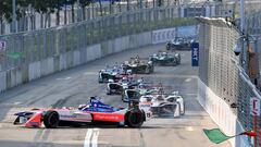 Felix Rosenqvist sufrió un trompo en la salida, pero acabó ganado.