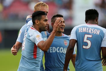 En imágenes Falcao y sus tres goles ante Dijon en Ligue 1