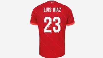 Luis Díaz usará el número 23 en Liverpool FC.