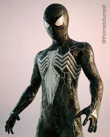 Así de espectacular luce el Spider-Man de Tom Holland con el traje negro del simbionte