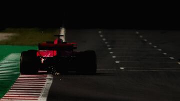 MONTMELO, SPAIN - MAY 15:  Sebastian Vettel of Germany driving the (5) Scuderia Ferrari SF71H on track during day one of F1 testing at Circuit de Catalunya on May 15, 2018 in Montmelo, Spain.  (Photo by David Ramos/Getty Images)