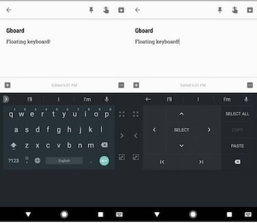 Controla el cursor del teclado desde GBoard.