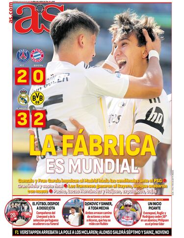 Las portadas de AS de julio