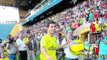 <b>PROMETE GOLES. </b>Nilmar levantó expectación en El Madrigal antre los aficionados del Villarreal.