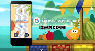Juega en tu móvil a las "fruta" olimpiadas de Google