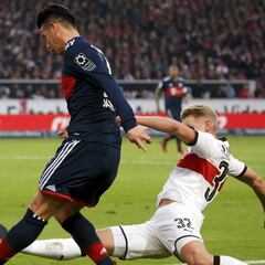 ¿Cuántos puntos suma Bayern con James como protagonista?