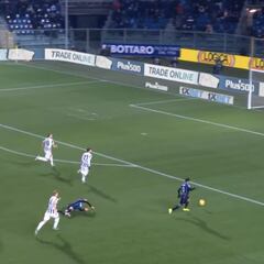 Lo que se perdió Muriel ante la Juve con la portería vacía