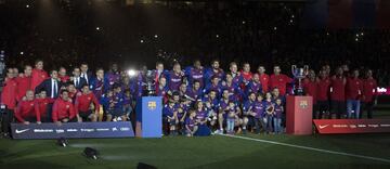 La plantilla del Barcelona.