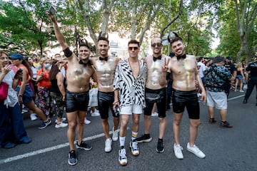 Manifestación por el Orgullo LGTBIQ+ en Madrid.