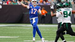 Bills’ QB Josh Allen is dealing with “slight pain” following Buffalo’s Sunday loss to the Jets, and is limited in practice ahead of Vikings meeting