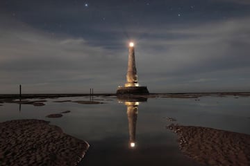 El faro de Cordouan de noche, nuevo Patrimonio de la Unesco