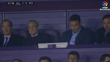 Explica cómo es la situación en el Madrid: 1-3 en el marcador y vean la cara de Florentino