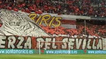 <b>AMBIENTE DE GALA.</b> El Sevilla contará con el apoyo de toda su afición para el partido en casa de las semifinales.