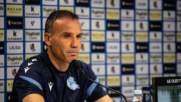 Sergio Francisco, entrenador de la Real Sociedad.