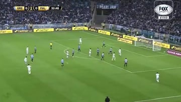 ¡Bombazo de Scarpa ante Gremio! Espectacular tiro libre para adelantar a Palmeiras