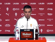 08-01-26. BORJA JIMÉNEZ, ENTRENADOR DEL SPORTING, EN LA RUEDA DE PRENSA EN MAREO.