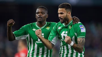 William Jose of Real Betis celebrates a goal during the spanish league, La Liga Santander, football match played between Real Betis and RCD Mallorca at Benito Villamarin stadium on February 20, 2022, in Sevilla, Spain.
AFP7
20/02/2022 ONLY FOR USE IN S