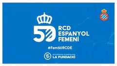 El logo del Espanyol femenino para esta efem&eacute;ride.