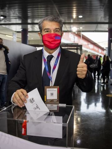 Uno de los candidatos a la presidencia del club, Joan Laporta. 