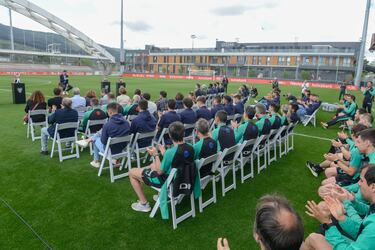 Despedida de Óscar de Marcos.