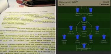 Memoriza la Generación del 27 creando su propia alineación