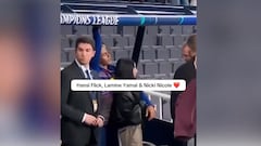 Lamine Yamal presenta a Nicki Nicole ante Hansi Flick y esto hace el DT del Barcelona: ya es viral