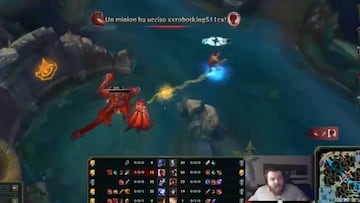 El ataque de locura de Ibai viendo esta lamentable jugada en una partida de Hierros