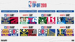 Pretemporada NBA: estas son las fechas de todos los partidos