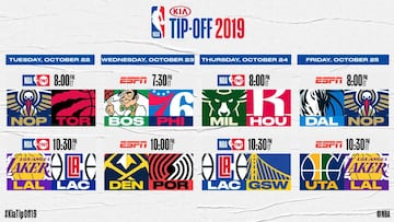 Las 10 fechas más destacadas de la próxima temporada NBA