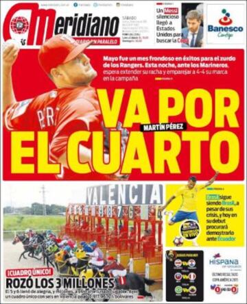 Portadas de la prensa mundial