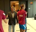 Joan Laporta despide a Collado y presencia el entrenamiento del Barça tras la victoria al Stuttgart