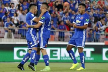 Futbol, Universidad de Chile vs Union Espaola
Sptima fecha, campeonato de Clausura 2016/17
El jugador de Universidad de Chile, Felipe Mora, celebra  su gol  contra  Universidad de Chile vs Union Espaola durante el partido de primera division disputado en el estadio Nacional de Santiago, Chile.
19/03/2017
Javier Torres/Photosport
*************

Football, Universidad de Chile vs Union Espaola
7th date, Clousure Championship 2016/17
Universidad de Chile's, Felipe Mora, celebrates his gol against Universidad de Chile, Union Espaola during the first division football match at the Nacional stadium in Santiago, Chile.
19/03/2017
Javier Torres/Photosport