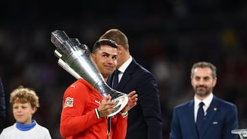 Cristiano, como pez en el agua en la UEFA Nations League