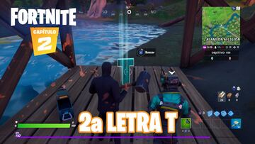 Fortnite Cap&iacute;tulo 2 - Temporada 1 | Desaf&iacute;o de Tiro con Truco: busca la T escondida en la pantalla de carga de Tiro con Truco