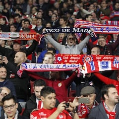 Atlético de Madrid-Roma en imágenes