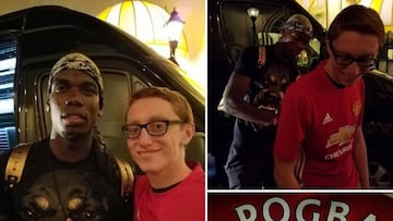 Pogba ya firma camisetas del Manchester United con su nombre