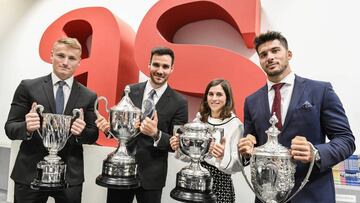 19/02/18 VISITA A LA REDACCION DEL DIARIO AS DE LOS PIRAGUISTAS 
 SAUL CRAVIOTTO 
 MAIALEN CHOURRAUT 
 CRISTIAN TORO
 MARCUS WALZ COOPER
 
 
 
 
 