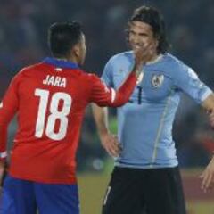 Jara y Cavani se vuelven a ver las caras 145 días después