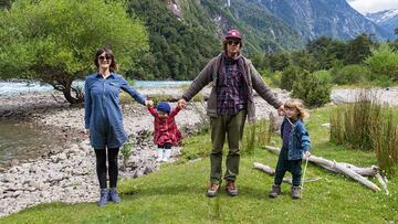 La fam&iacute;lia Harteau en Argentina, antes del abordaje de los piratas