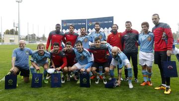 Partido entre el Espanyol y el equipo nacional de sordos.