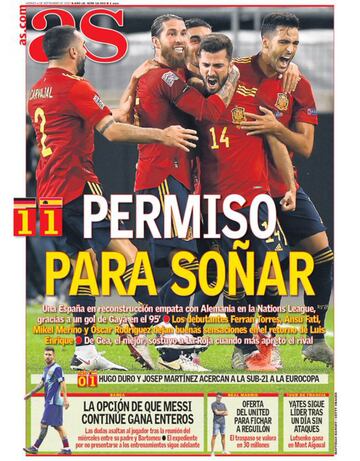 Las portadas de AS de septiembre