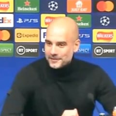 Guardiola: "Hicimos un partido muy bueno y espero no haber sido arisco en mi respuesta"