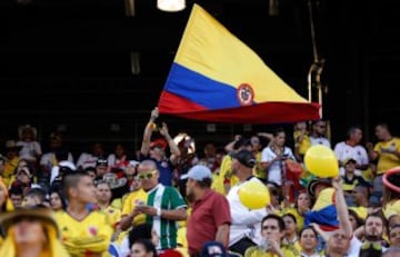 Los hinchas colombianos llenaron el Metlife