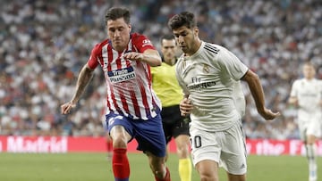 Gim&eacute;nez contra el Real Madrid. 